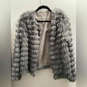 💥💥 ANTHROPOLOGIE fuzzy faux fur jacket 💥💥